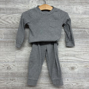 LS Ribbed Bodysuit & Pants Stripes 18m