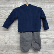 Chenille Sweater W/ Hood & Pull On Pants 12m