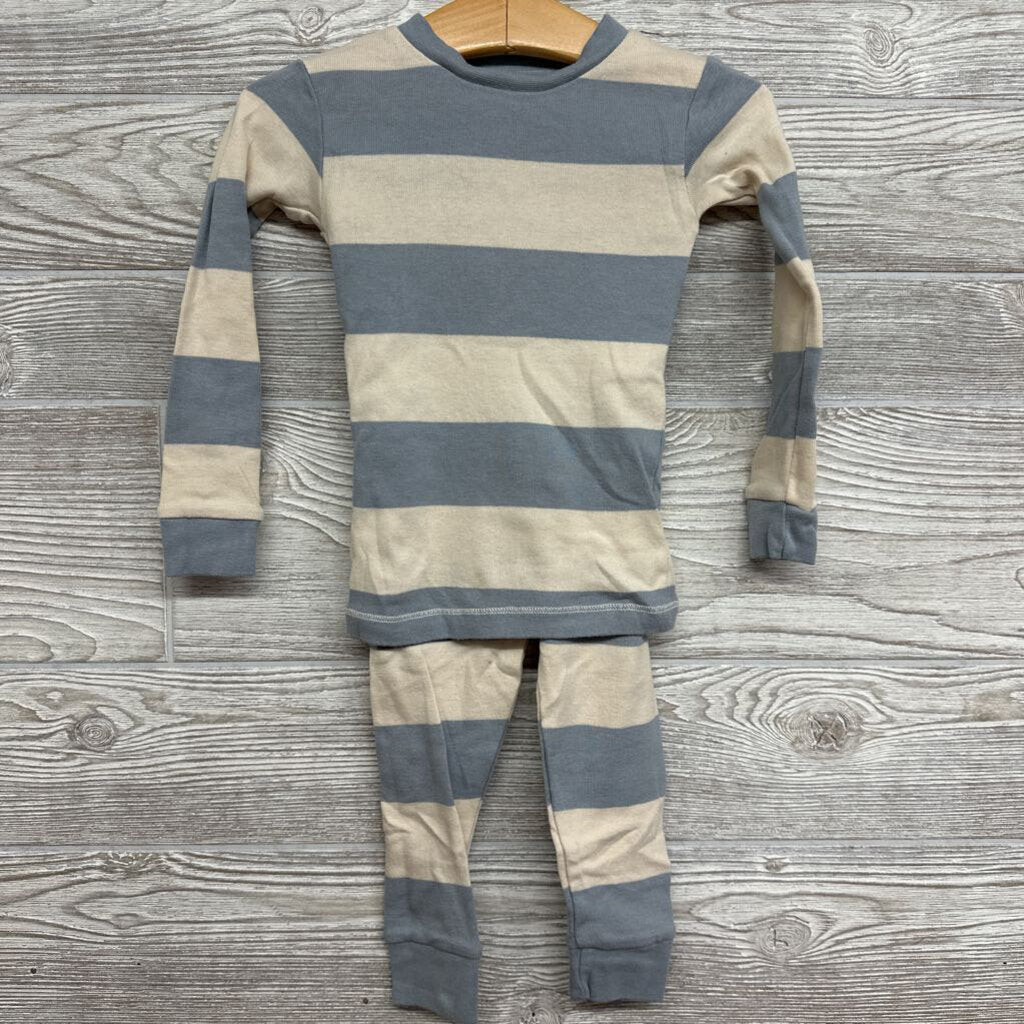 2 Pc LS PJs Stripes 18m