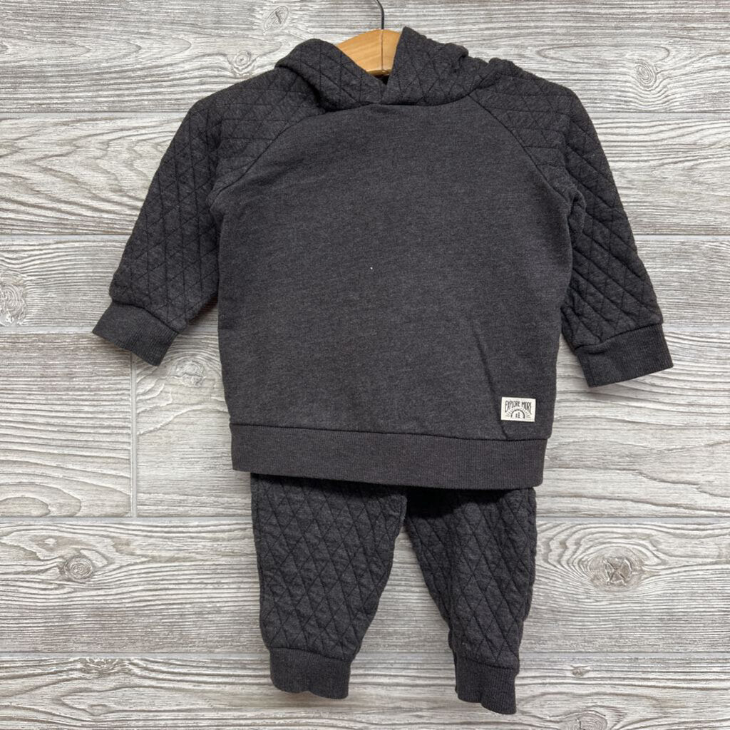 Quilted Hooded Sweatshirt & Joggers 18m