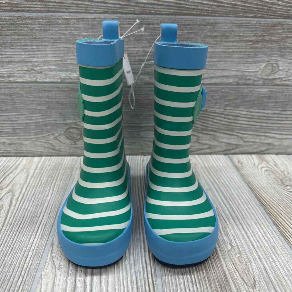 NEW Rain Boots Stripes 5/6c