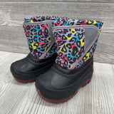 Light Up Snow Boots Animal Print 7/8c