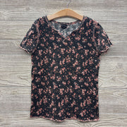 Ribbed Shirt V Cut Flowers 14-16