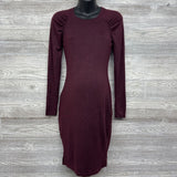 LS Bodycon Dress Puff Sleeves Small