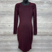 LS Bodycon Dress Puff Sleeves Small