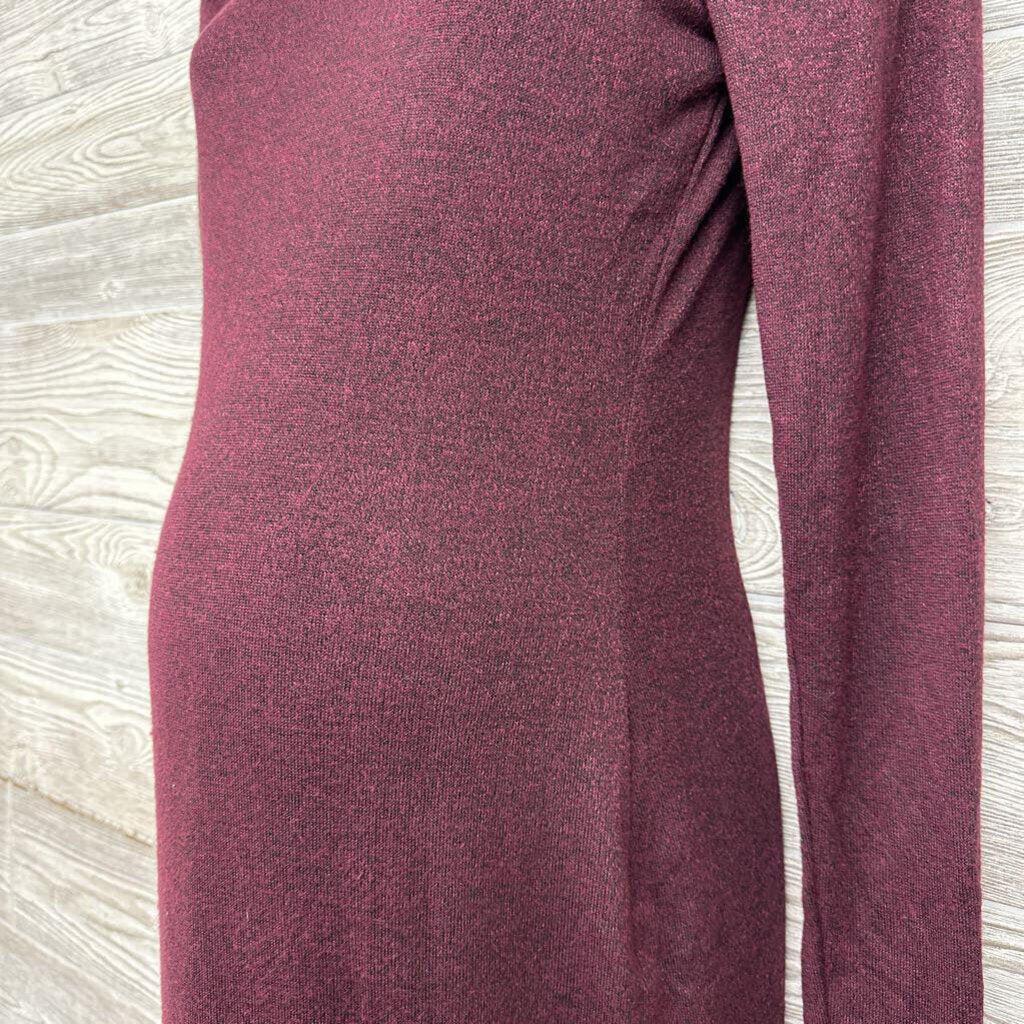 LS Bodycon Dress Puff Sleeves Small