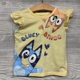 Shirt & Shorts Bluey Bingo Hearts Glitter 3T