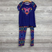 2 Pc LS PJs Butterflies Flowers 14