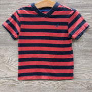 V Neck Shirt Stripes 2t