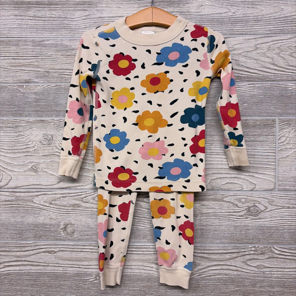 2 Pc Organic Pj Flowers 3t