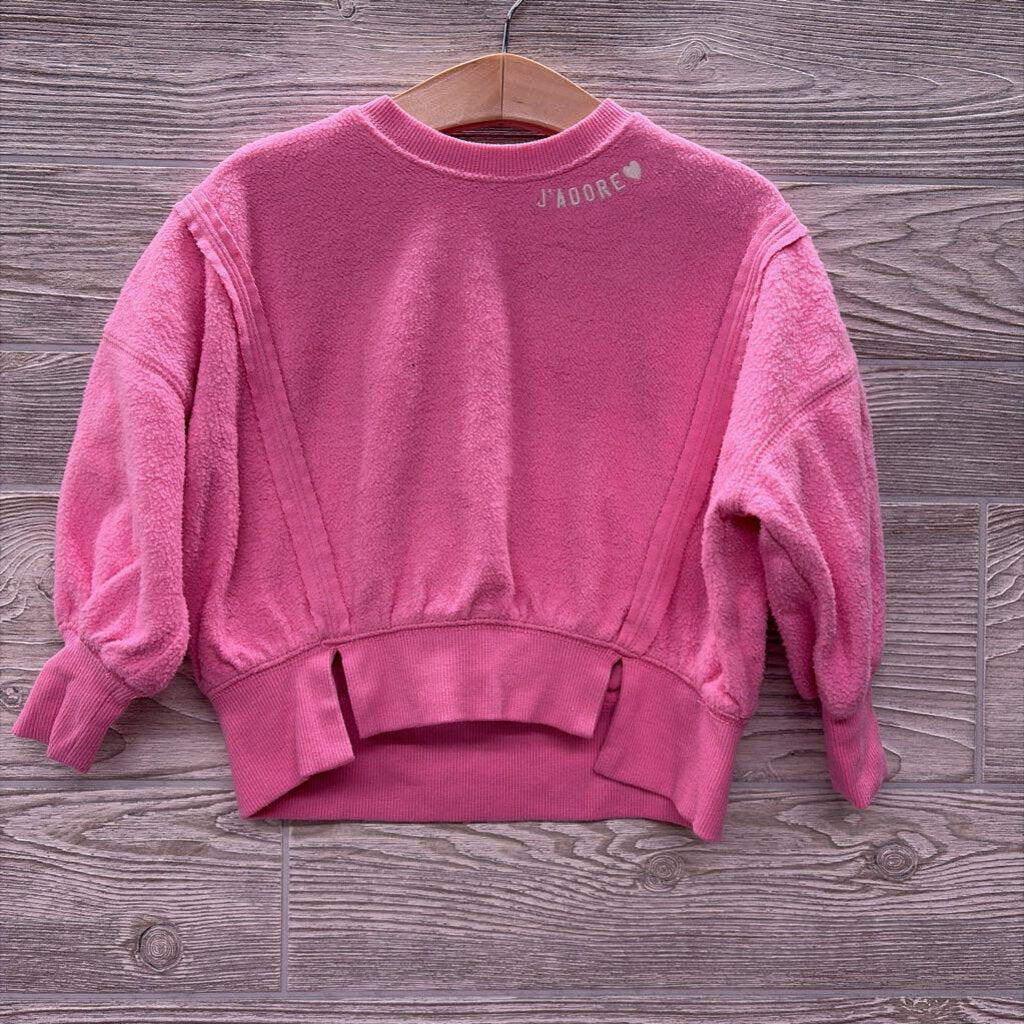 Fleece Crewneck J'Adore 2t