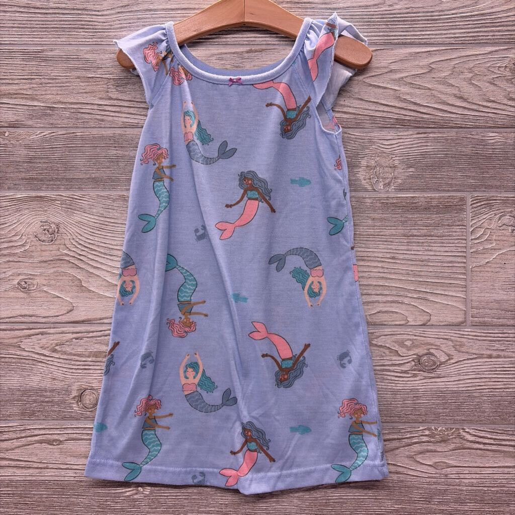 Flutter Sleeve PJ Gown Mermaids 3t