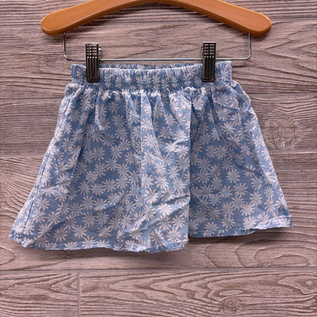 Button Up Flutter Sleeve Shirt & Skort Flowers 2t