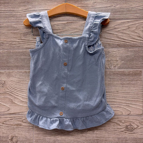 Button Up Flutter Sleeve Shirt & Skort Flowers 3T