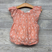 Peplum Shirt & Shorts Printed Keyhole Back 2t