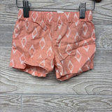 Peplum Shirt & Shorts Printed Keyhole Back 2t