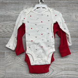 NEW 2 Pk LS Bodysuits nb