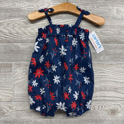 NEW Tank Romper Flowers Bow Straps 6m