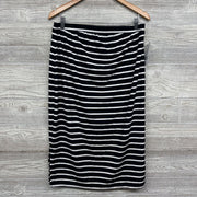 NEW Tube Midi Skirt Stripes Large