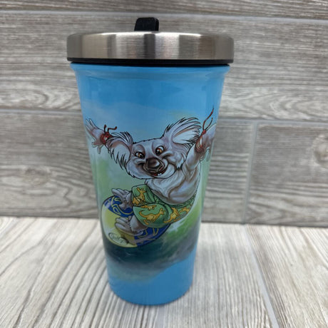 NEW Stainless Steel Tumbler Tiggy Ash The Surfing Koala