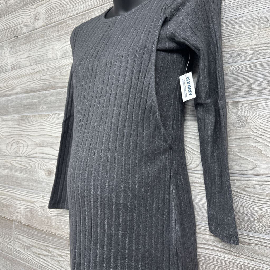 NEW Nursing Ribbed Dress Small