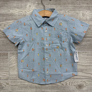 NEW SS Button Up Oxford Shirt 2t