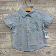 NEW SS Button Up Oxford Shirt 2t