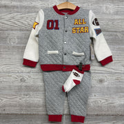 NEW Quilted Jacket & Joggers All Star Football 3t