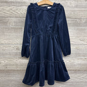 Vintage A Line Ruffle Velvet Dress 8
