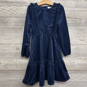 Vintage A Line Ruffle Velvet Dress 8