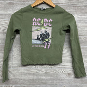 Crop LS Shirt Lettuce Trim 10-12