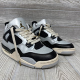 Retro 4 Platinum Gold Sneakers 4.5y
