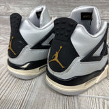Retro 4 Platinum Gold Sneakers 4.5y