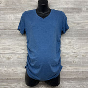Ruched V Neck Shirt Med