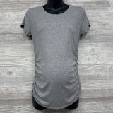 Ruched Ribbed Shirt Med