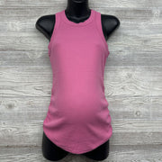 Ruched Ribbed Tank Top Med