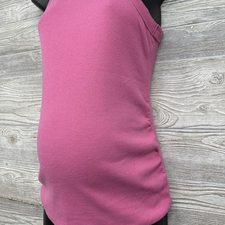 Ruched Ribbed Tank Top Med