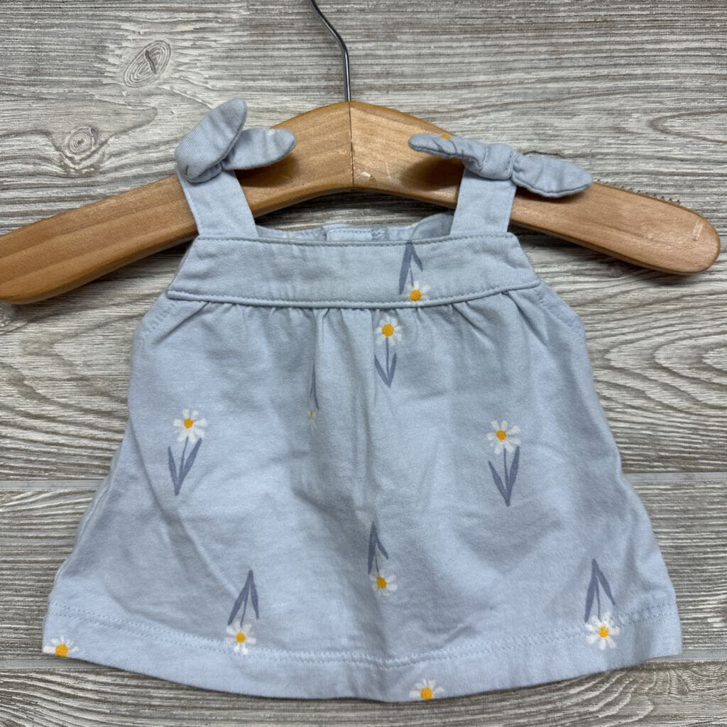Tank Top & Shorts Flowers Bow Straps nb