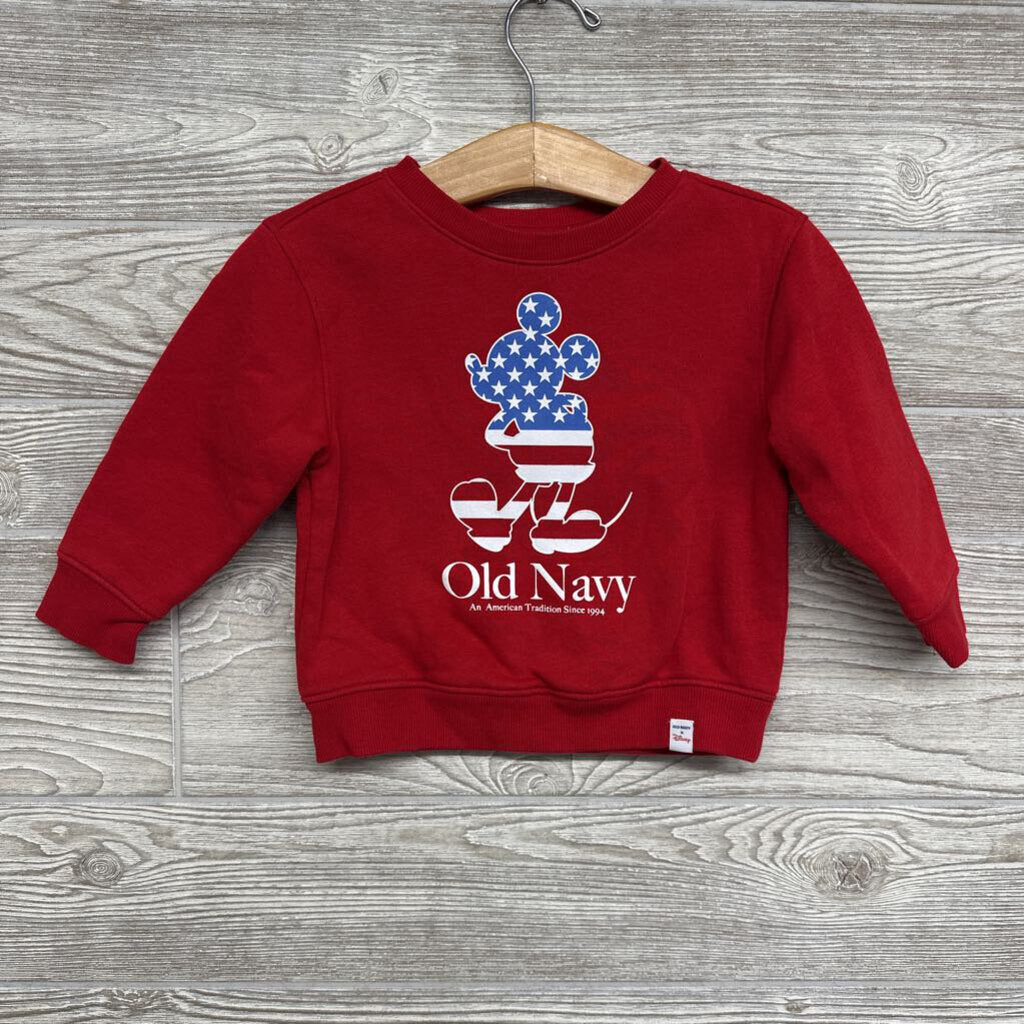 Crewneck Mickey Mouse Flag 12-18m