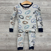 2 Pc LS PJs Footballs Helmets 4t