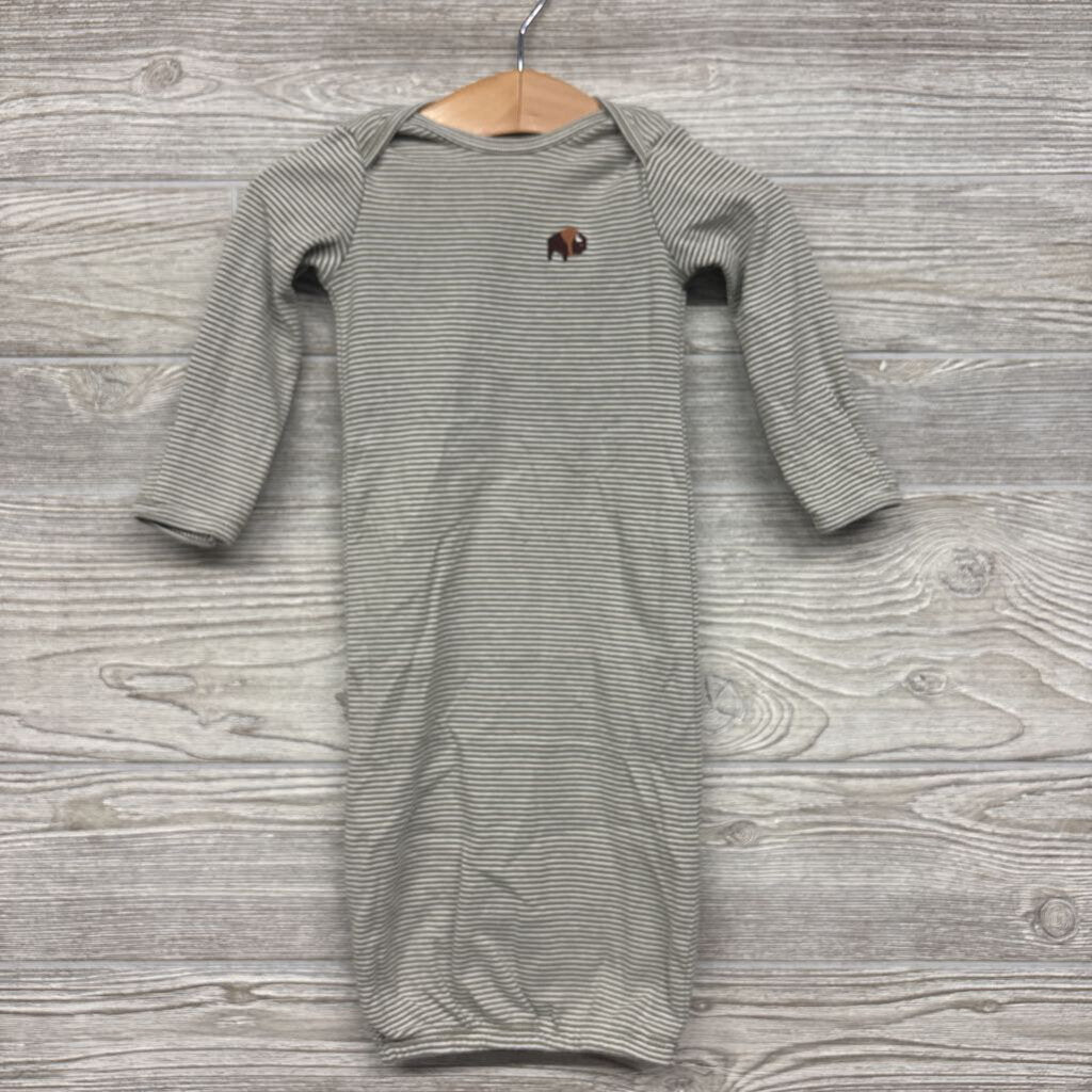 LS PJ Gown Stripes Buffalo 3m