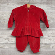 Velour Full Zip Hoodie & Joggers 6m *