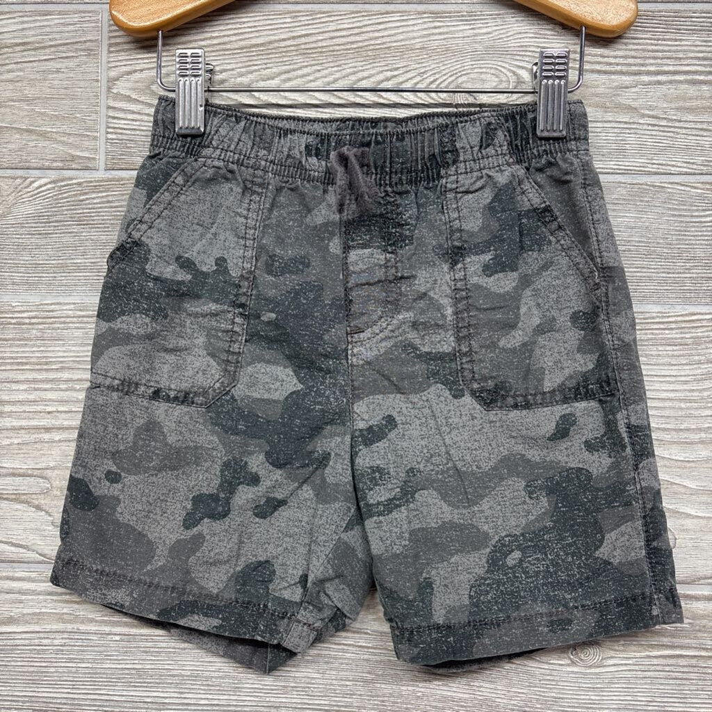 Pull On Drawstring Camo Shorts 4t