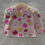 LS Shirt Apples Chest Pocket 6-12m