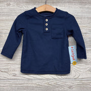 NEW LS Waffle Knit Henley Shirt 2t