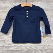 NEW LS Waffle Knit Henley Shirt 4t