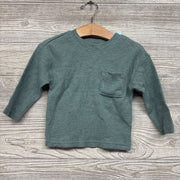 NEW LS Waffle Knit Shirt Chest Pocket 18m