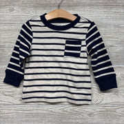 NEW LS Textured Shirt Stripes Chest Pocket 2t