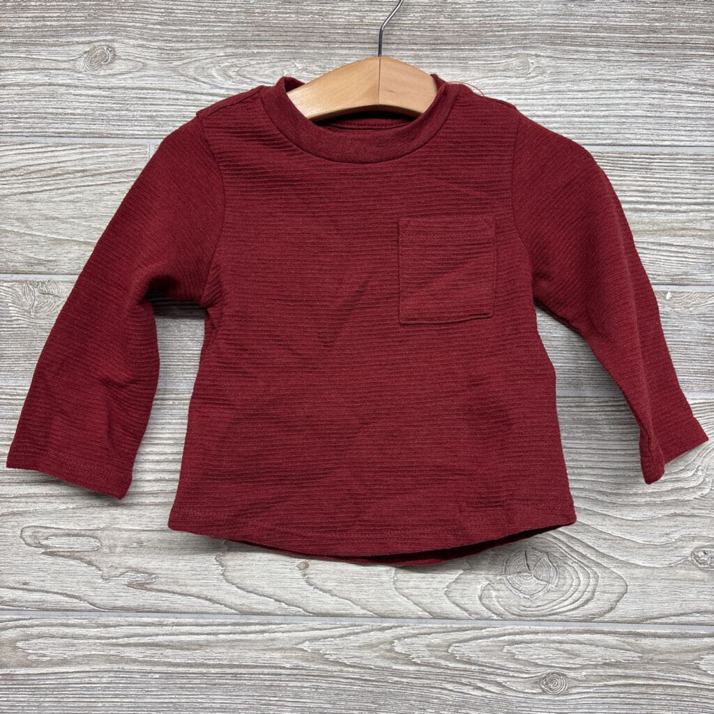 NEW LS Ribbed Shirt Chest Pocket 4t