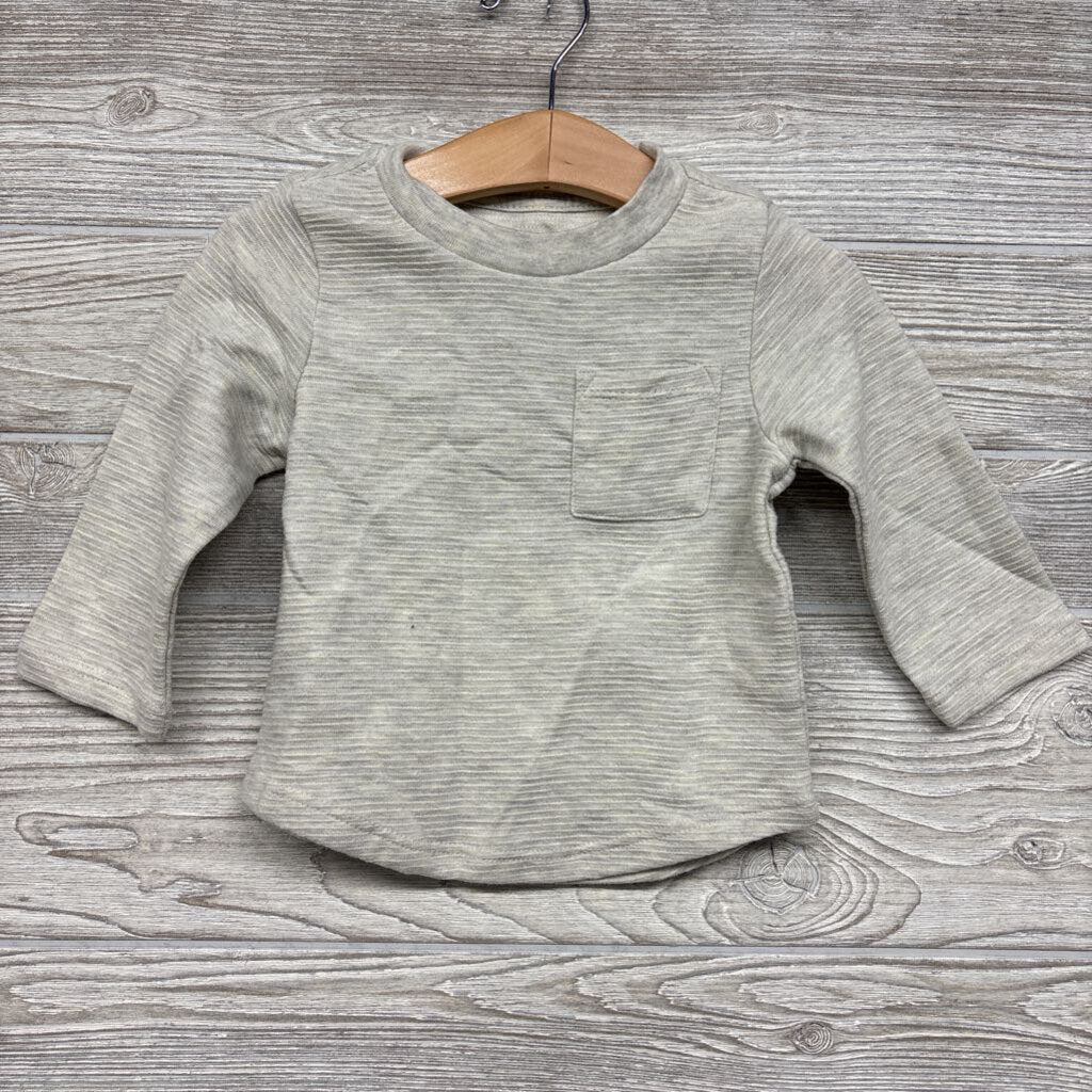 NEW LS Ribbed Shirt Chest Pocket 2t